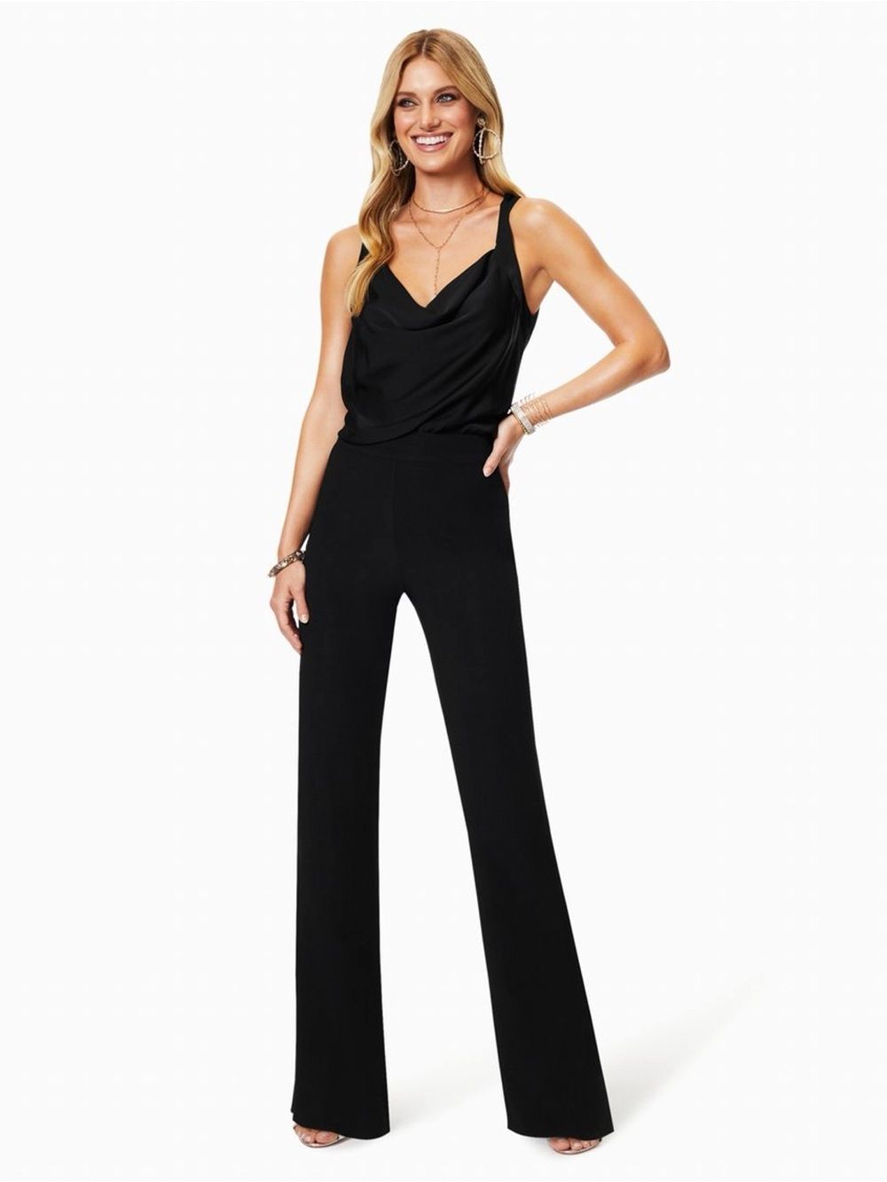 Ramy Brook Lanna Jumpsuit Size 4 Black Quiet Luxury Chic Nwt